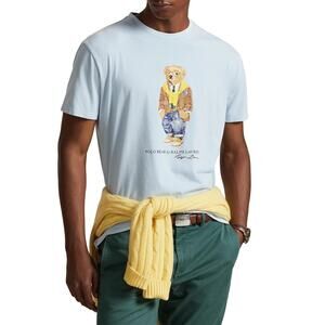 Mens Polo Ralph Lauren PoloBear Cotton Crewneck T-Shirt blue heritage bear ,2XL